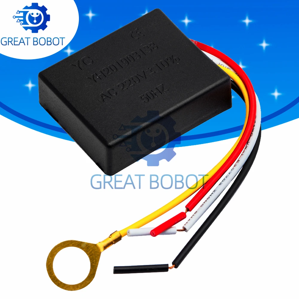 BS 220V 3 Way Lamp Touch Switch Touch Control Sensor On/Off Switch for Table Light Bulb Electrical Parts