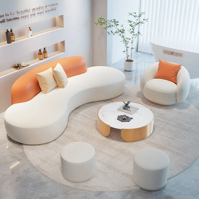 

Nordic Designer Living Room Sofa Curved Adults High Quality Unusual Couch Small Family Reading Sofa Sala De Estar Home Furniture