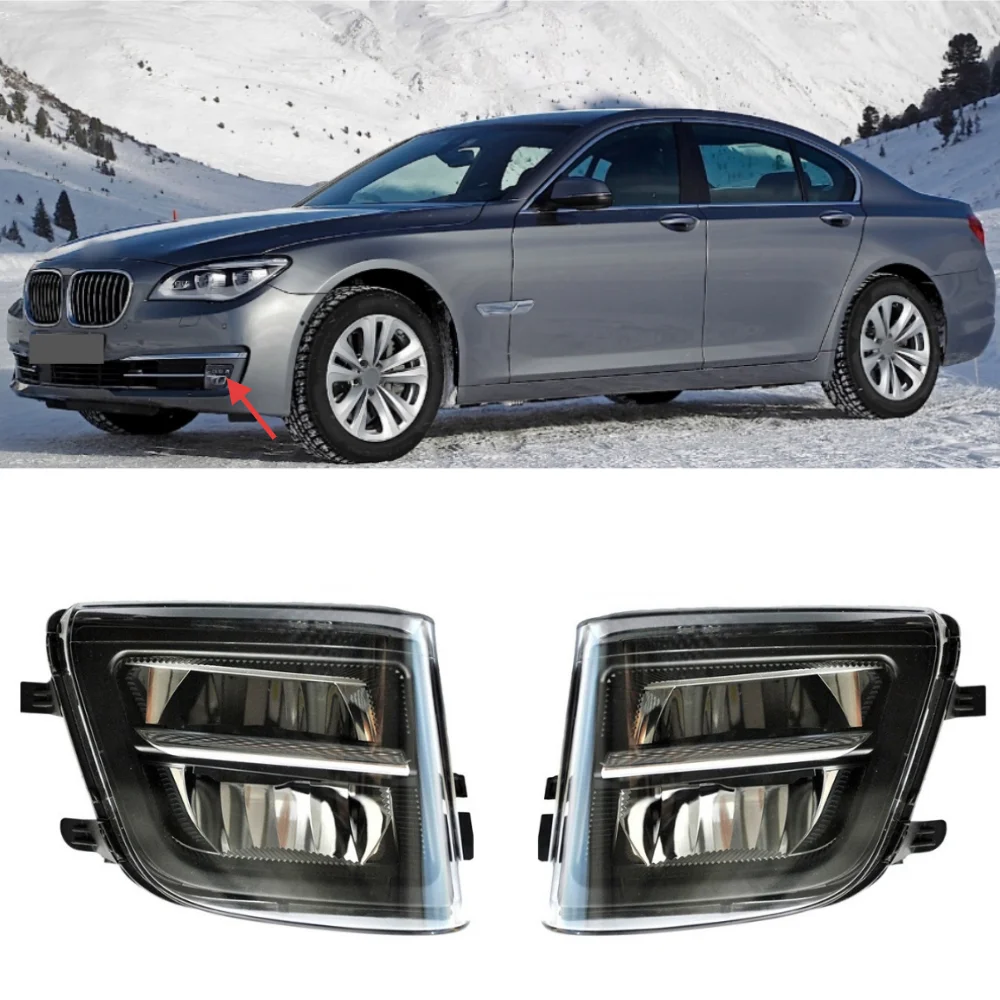

Для BMW 7 серии F01 F02 F03 LCI 2011-2015 Автомобильный передний бампер светодиодный дневный противотуманный фонарь OE: 63177311287L 63177311288R