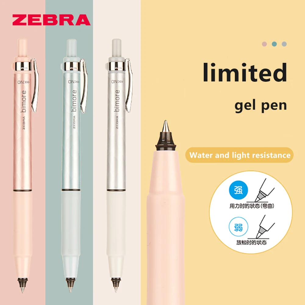 

Japanese Stationery Zebra JJ114 Gel Pen Limited Press Hard Pen Calligraphy Adult Calligraphy Can Replace The Refill 0.5mm Lead