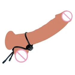 Silicone Comfort Adjustable Delay Penis Ring Time Lasting Lock Sperm Rope Cock Ring Chastity Male Adult Products