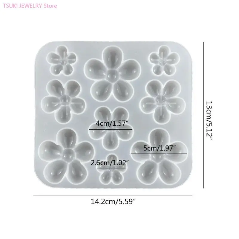 62KE Harz Form 3D Kirsche Silikon Formen DIY Halskette Ohrringe Schmuck Machen Duft-Gips Diffusoren Formen – Detail 6