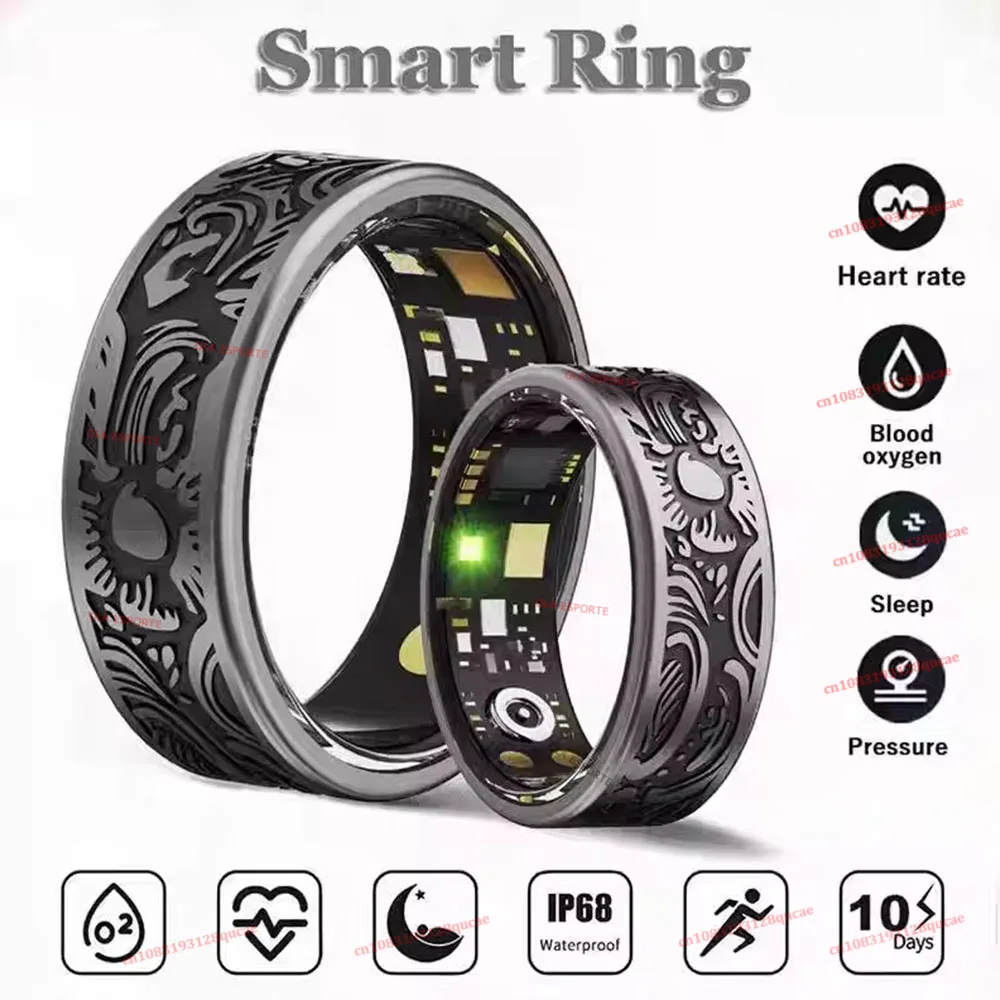 Smart Ring Heart Rate Blood Pressure Blood Oxygen Sleep Monitoring Step Counting Activity Tracking Family Friends Sharing Rings