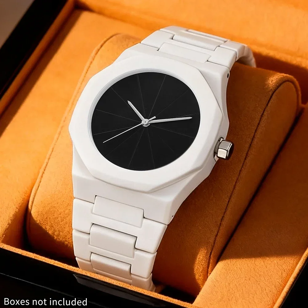 1-piece new watch, polygonal dial, fashionable and trendy accessory for outfit coordination, with a premium feel