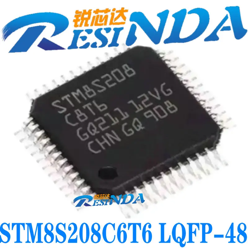 STM8S208C6T6 LQFP-48 chip 100%New and Original