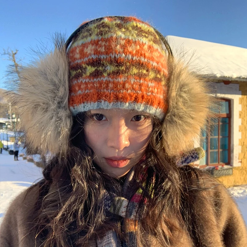 

Корейские наушники из искусственного меха норки для женщин, зимние утолщенные сохраняющие тепло беруши для девочек Y2k, плюшевая защита от холода, ветрозащитный чехол для ушей