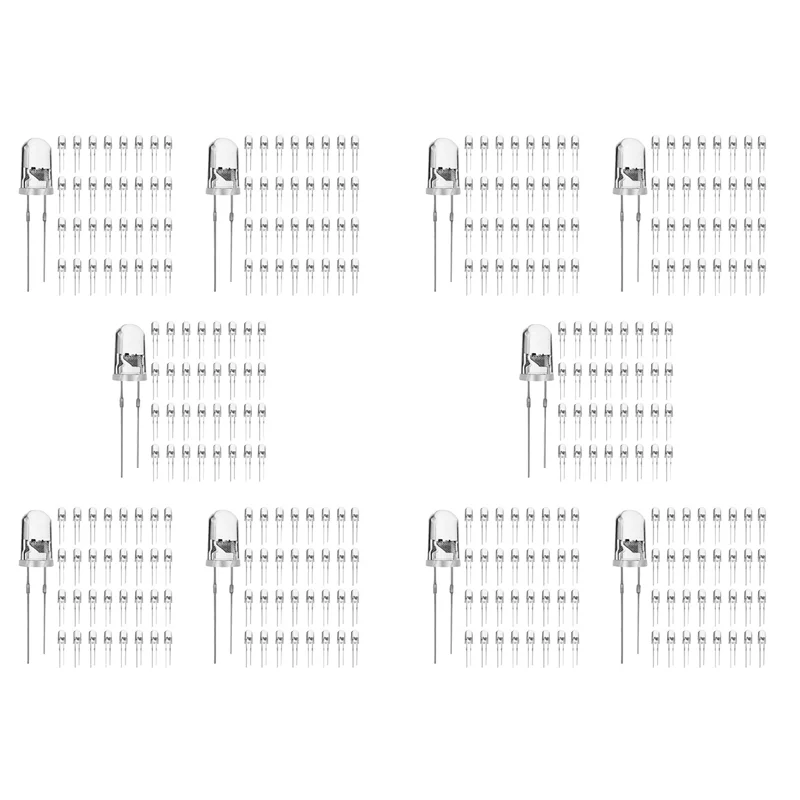 B48A 1000 قطعة/الوحدة 5 مللي متر جولة الأرجواني Uv LED ديود السوبر مشرق المياه واضح LED ضوء مصباح اللون الأرجواني