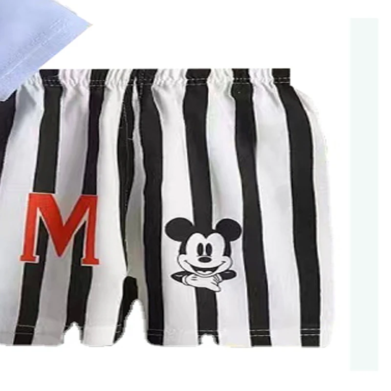 Conjuntos cortos con estampado De Mickey Mouse para niños, chándales De dibujos animados De moda informal, Ropa De cuello redondo para niños De 2 A 8 Años