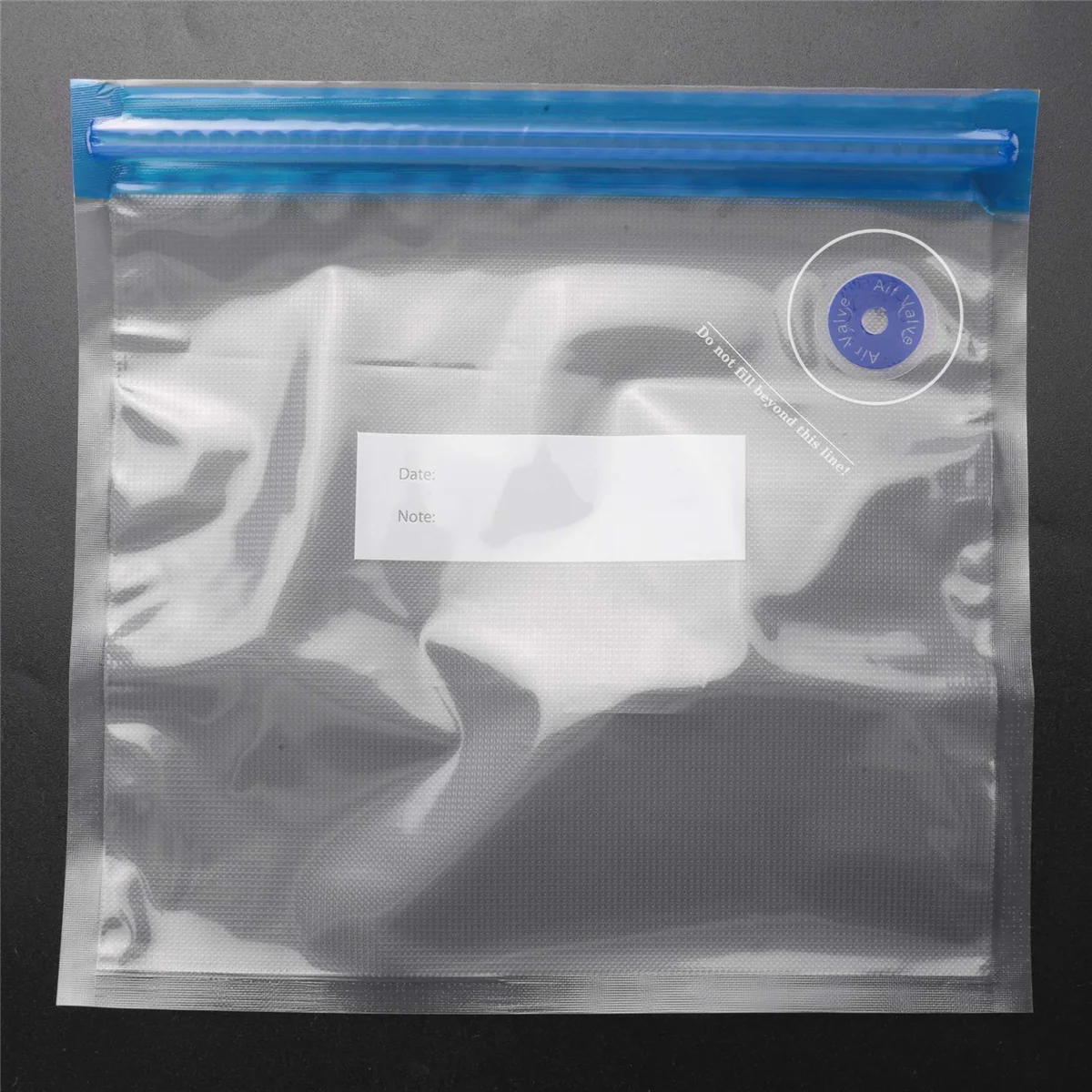 5 sacchetti riutilizzabili con cerniera per conservazione degli alimenti sottovuoto per pompa sigillatrice sottovuoto elettrica portatile, 22 x 21 cm YDH