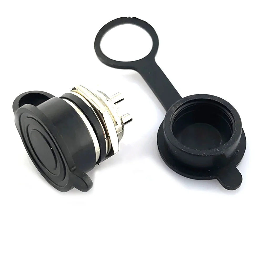 1/5/10Set GX12 2/3/4/5/6/7 Pin Male + Female 12mm  Circular Aviation Socket Plug Wire Panel Connector with Plastic Cap Lid