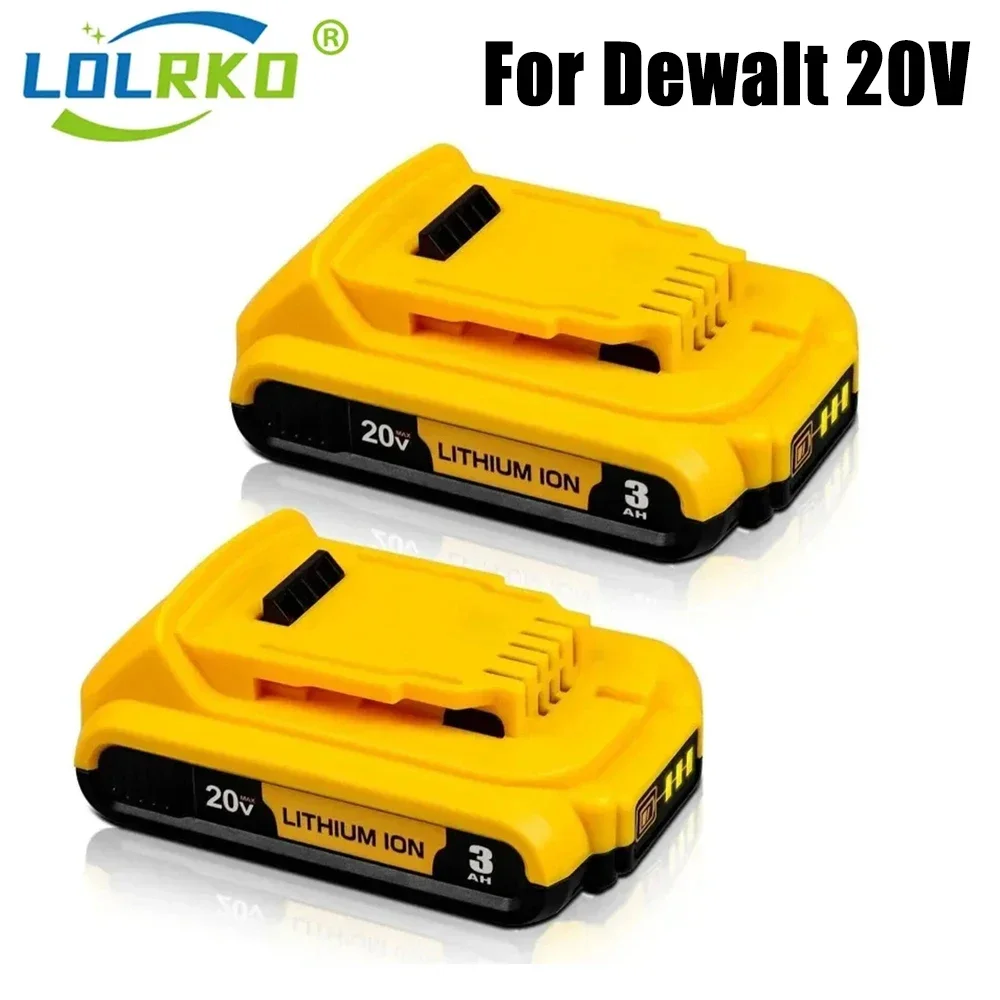 20V 3Ah DCB203 Li ion Battery Replacement for DeWalt 18v 20Volt Max Lithium Ion Batteries DCB206 DCB205 DCB204 DCB200Power Tools