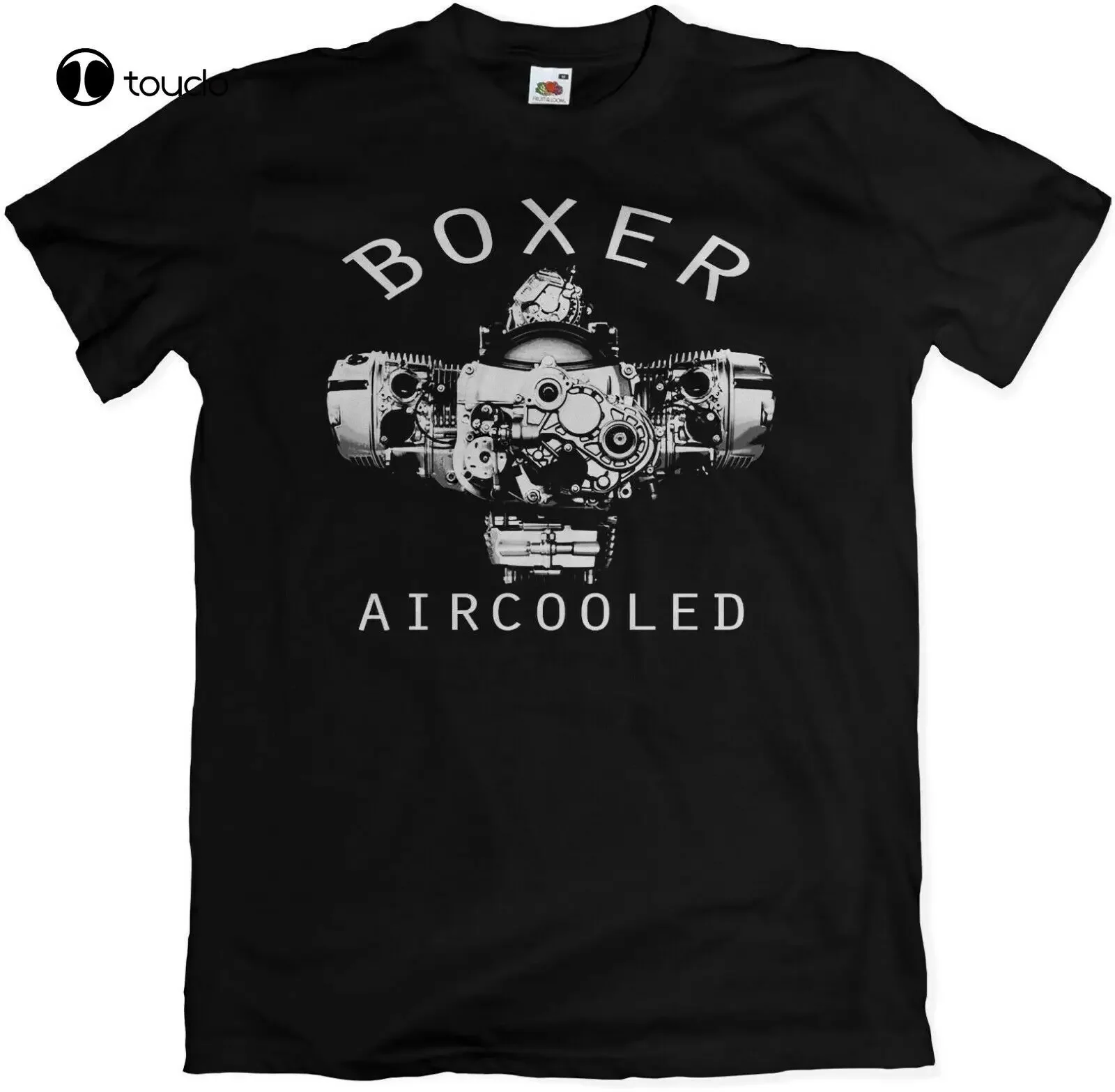 Boxer Motorcycle Aircooled Engine Navy Black T-Shirt S - 2Xl 3Xl