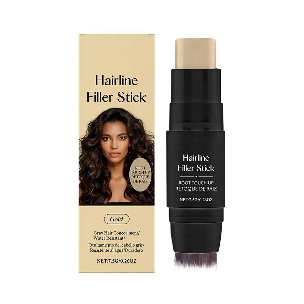 

Hairline Filling Cream Stick,Waterproof Matte Finish, Enhances Coverage,for Gray Roots & Thinning Hair Concealer with Brush