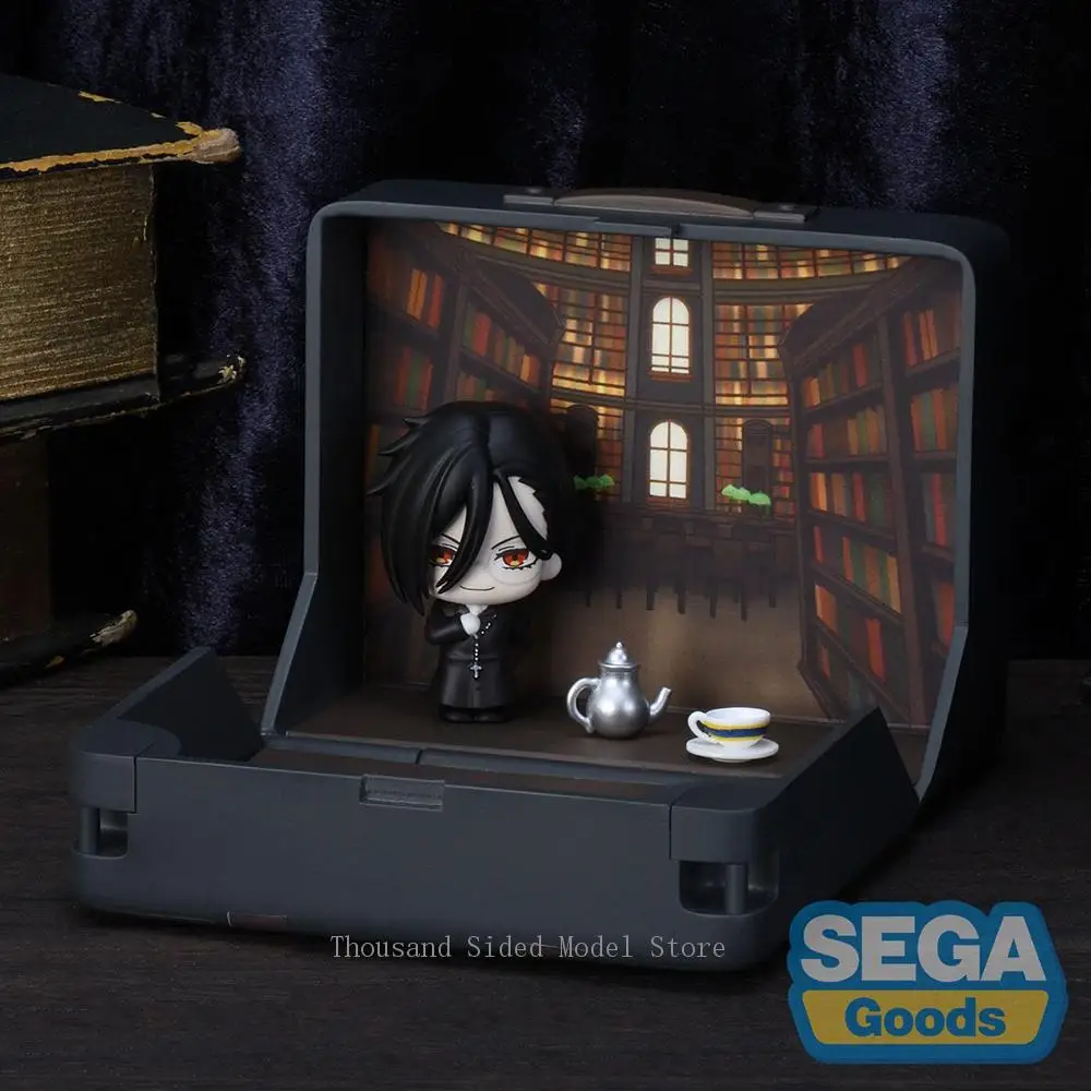 Originele SEGA Black Butler Ciel Phantomhive onder taker Sebastian Michaelis Petite World Memories Kawaii Anime Figuur Model Speelgoed