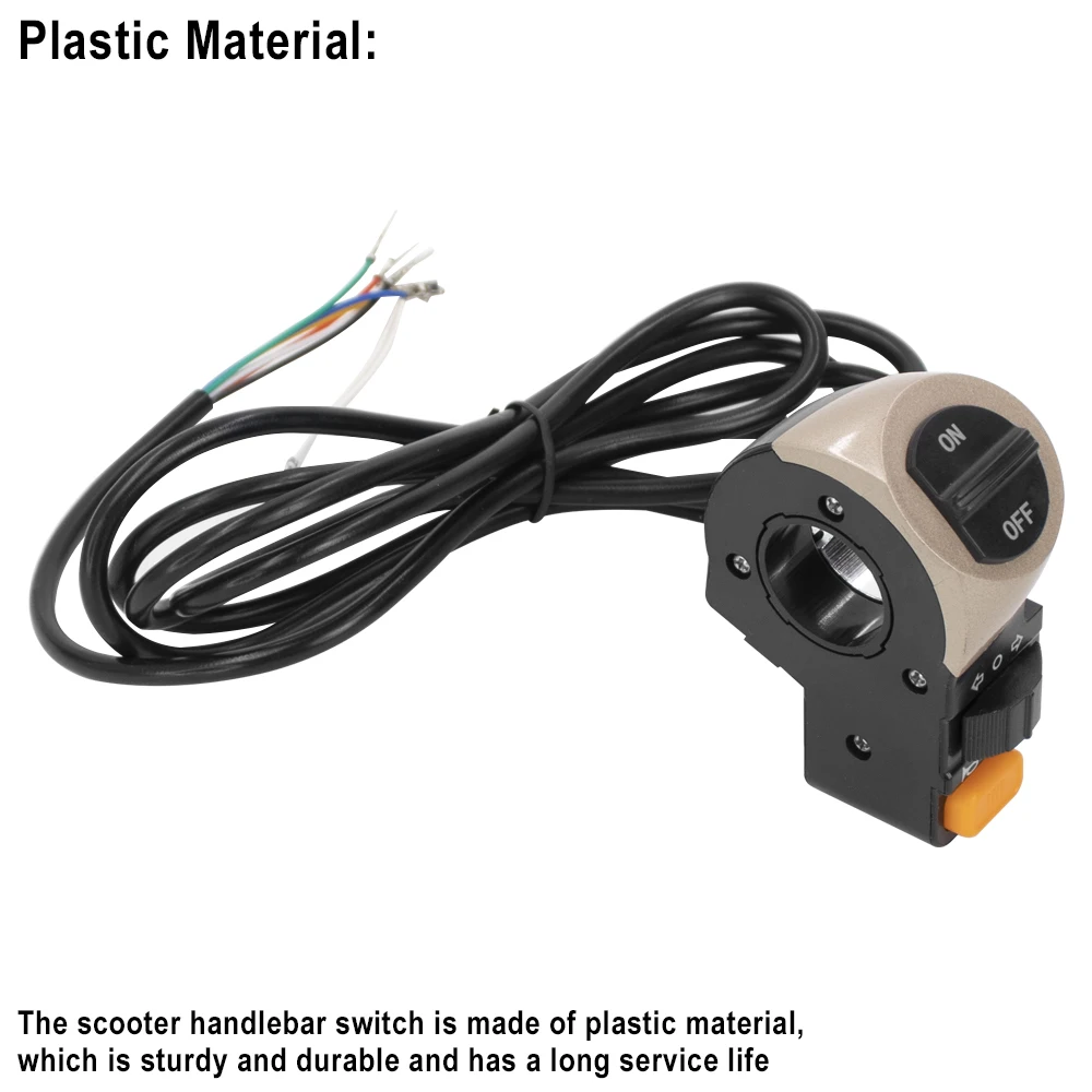 Electric Scooter Power Switch Assembly Power Switch for Kugoo M4 E-Scooter Headlamp Horn Turn Signal 3 In 1 Accessories