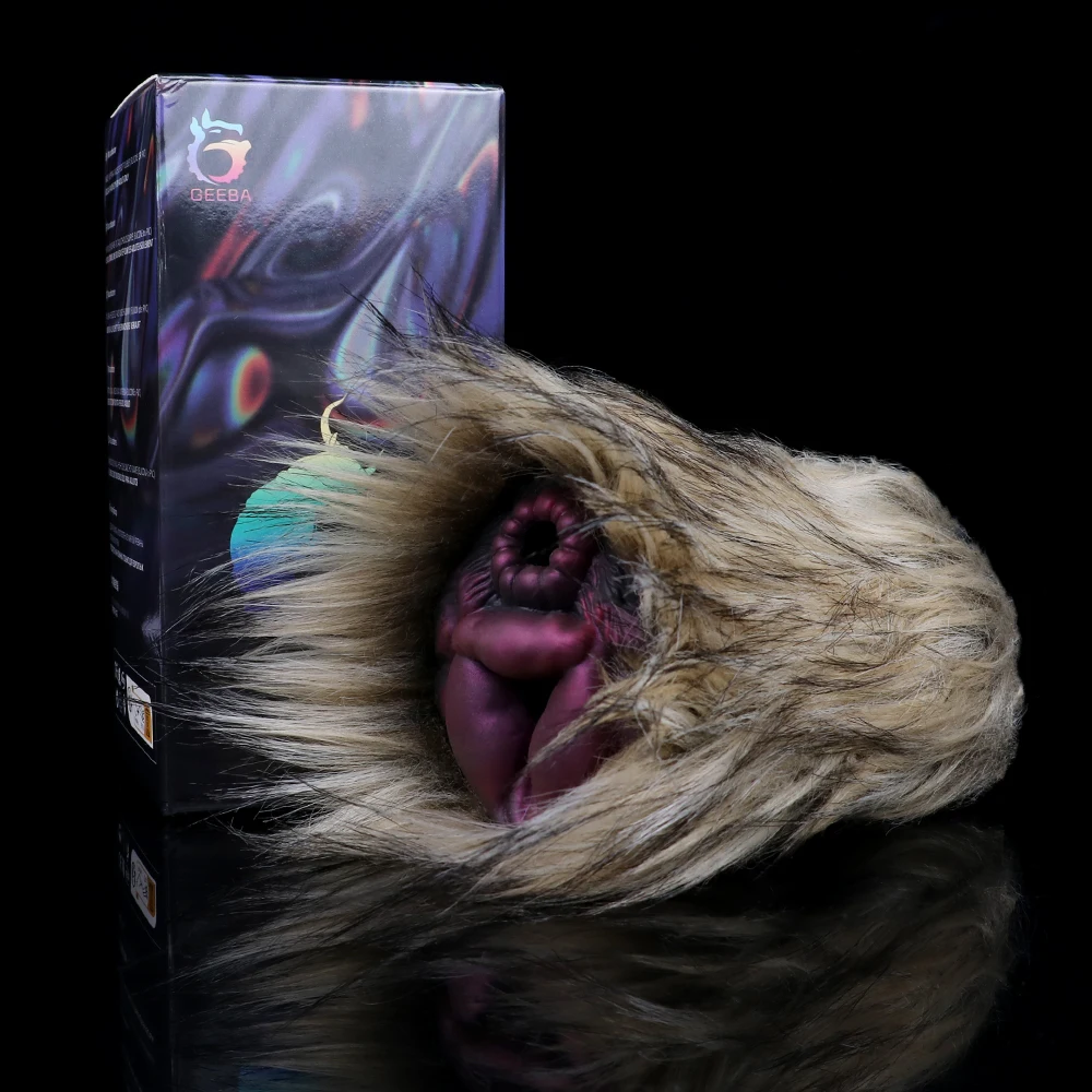SMMQ Fantasy Animal Fur Masturbator Dual Hole Masturbation Cup Realistic Vaginal Pocket Male Masturbation Adult Toy