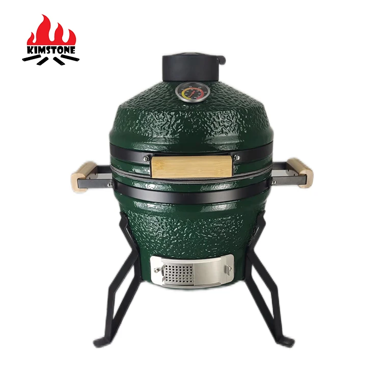 13inch KIMSTONE KimBer Series Stone Pattern High Quality Kamado Table Grill Using in Gardenyard