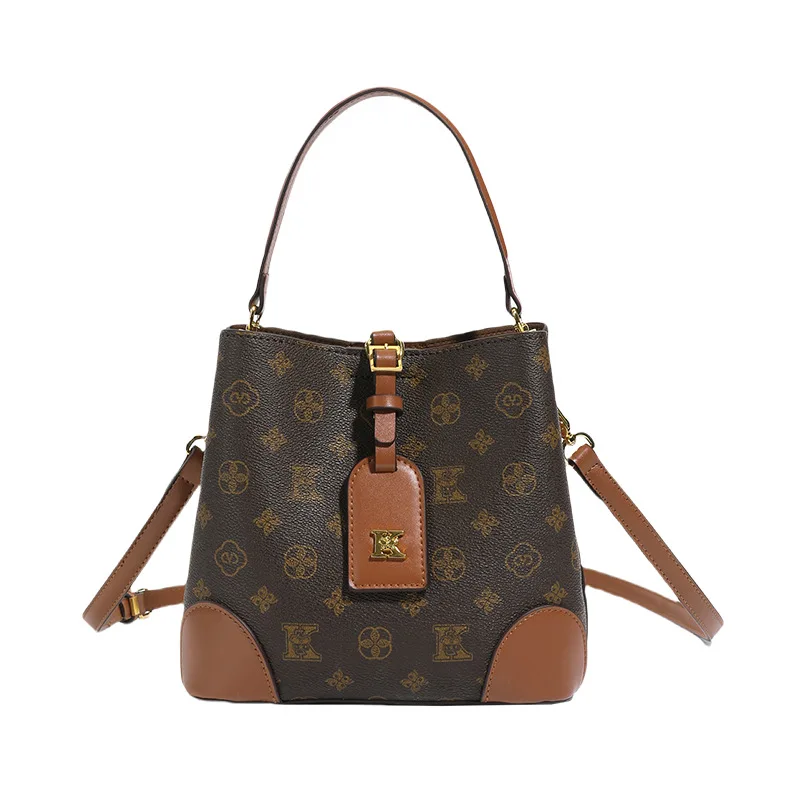 2025 디자이너 영감을 받은 여성용 버킷백 넉넉한 공간 조절 가능한 크로스바디 스트랩 숄더백 탑 핸들 포함