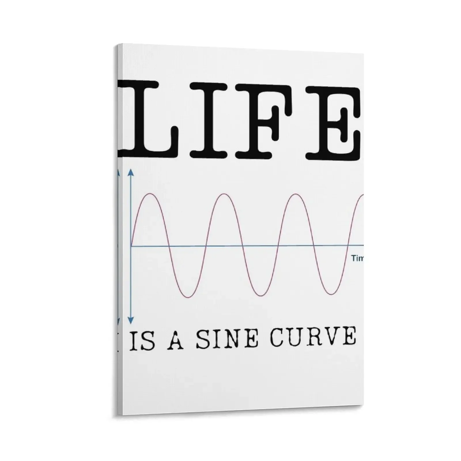 

Life is a Sine Curve - Mathematical view of Life for Math Lovers Canvas Painting pictures for wall decoration for the room