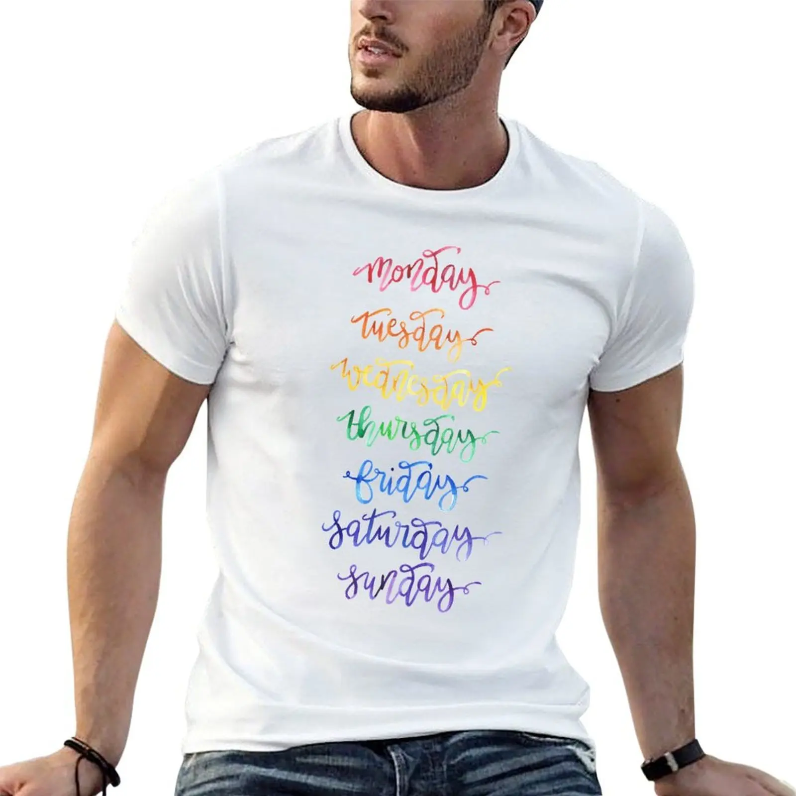 Days of the Week T-Shirt sublime Louboutins mens clothing