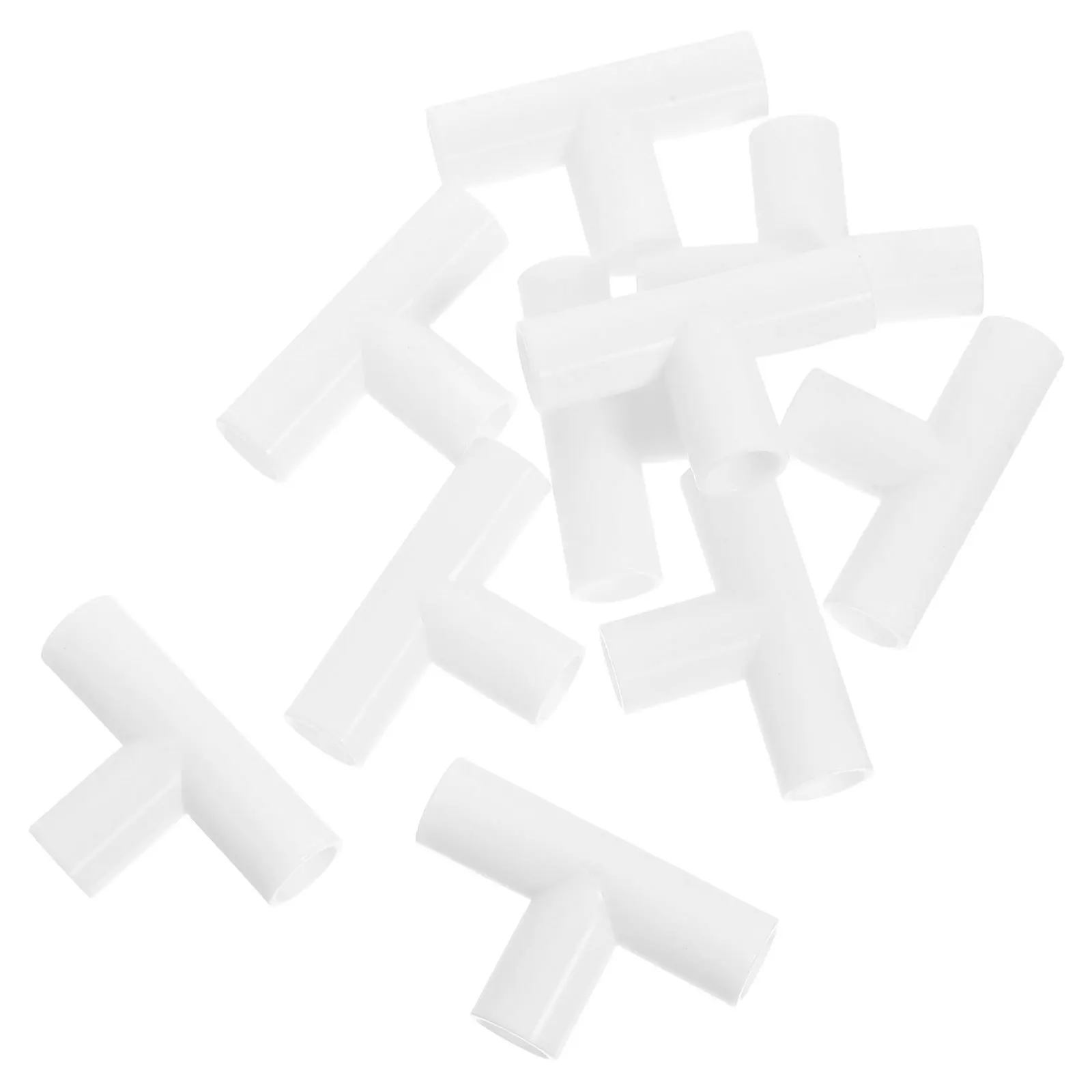

10Pcs 12Mm T-Shaped PVC Connectors Robust Plastic Fittings for Playpen Fence Construction Tool Free Installation Joint