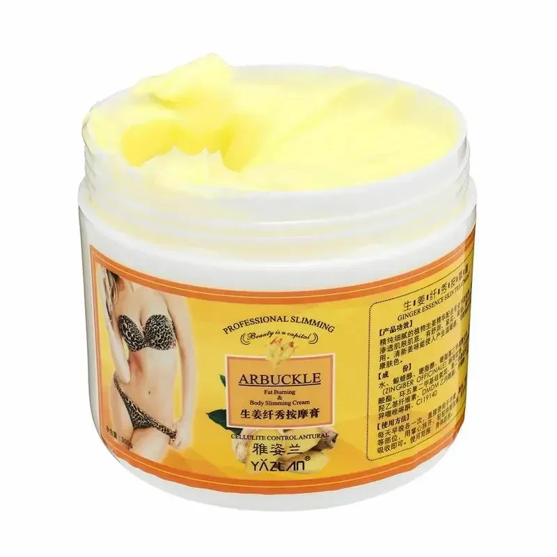 300g Ginger Fat Burning Cream Anti-cellulite Effective Fat Loss Slimming Body Fat Reduction Cream Massage Full Leg Body Waist