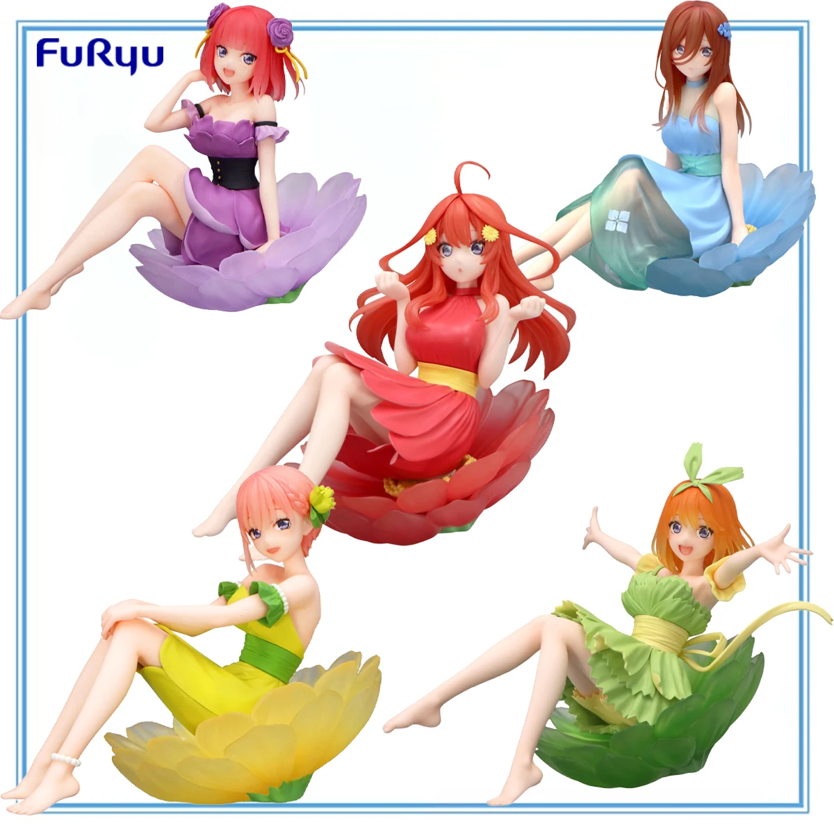 

100% Original in Stock FuRyu Bloo-me! Gotoubun No Hanayome Nakano Miku Yotsuba Ichika Itsuki Nino Collection Series Model Toys