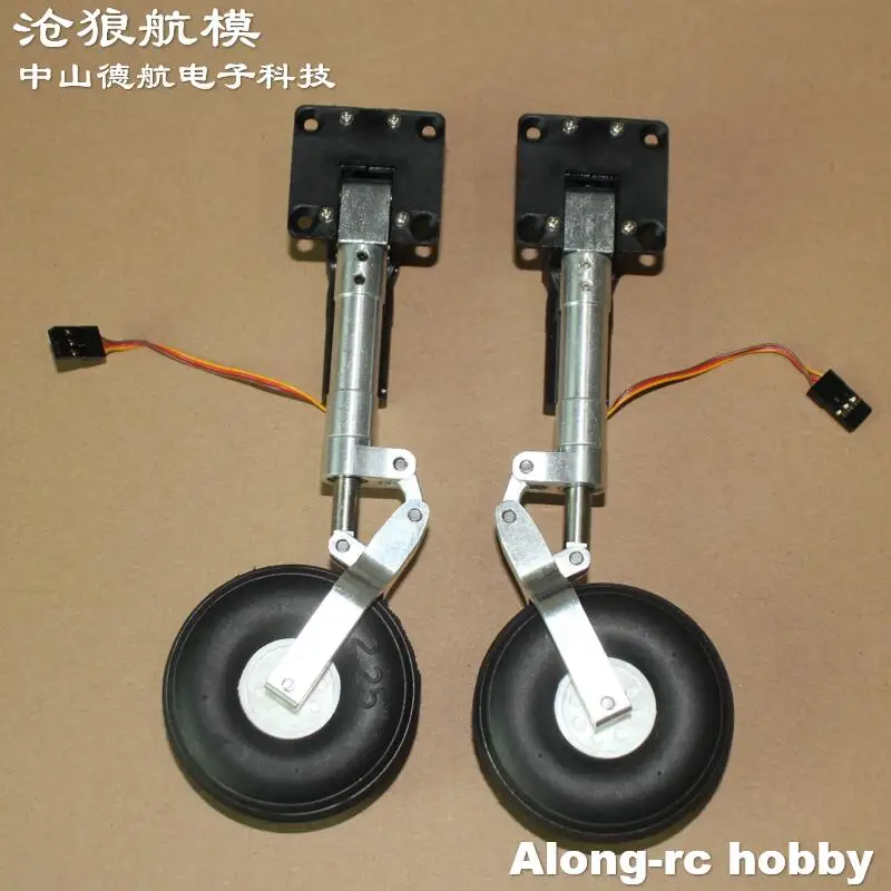 Pièce d'avion RC 135-215mm, amortissement rétractable principal à une roue, train d'atterrissage à genoux, choc à vis sans fin pour modèles d'avion 3-5kg