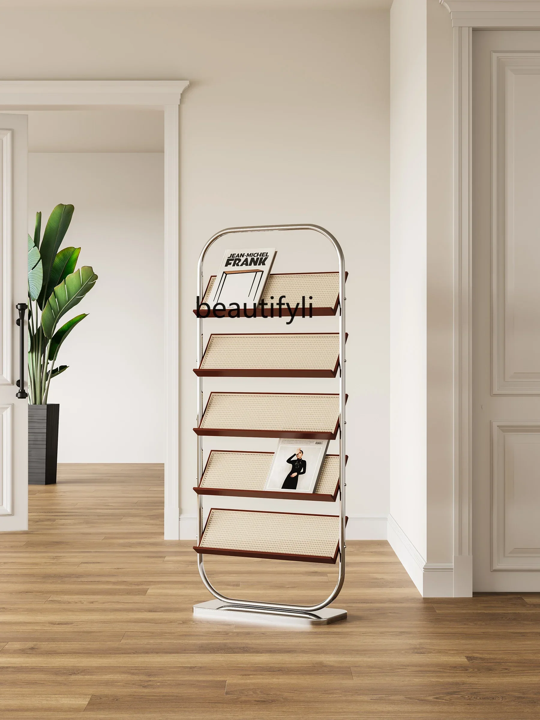 

Classic Designer Light French Style Magazine Rack Book Shelf Living Room Atmosphere Furniture
