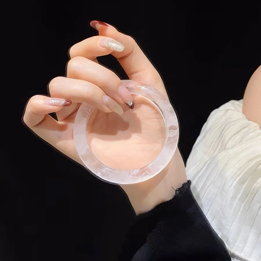 

Natural White Asai Ghost Crystal Bracelet Female Young Wide Edition Asai Stella Bracelet for Girlfriends Versatile