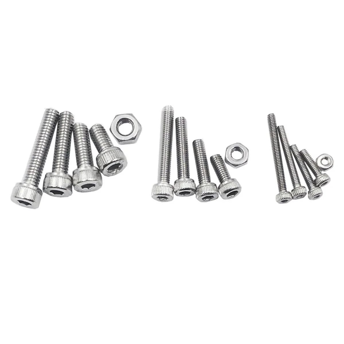 

480 Pcs Stainless Steel Screw Combination Electrician Kit Screws Assortment Socket Hardware Bolts and Nuts