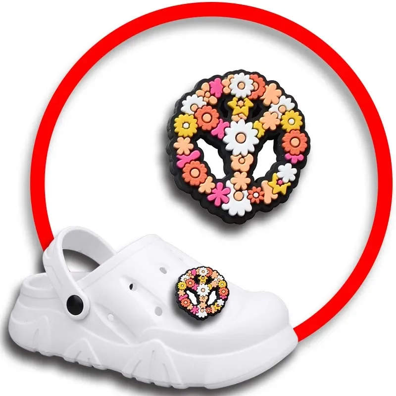 Sunflower Shoe Charms for Crocs Sandals Women Clogs Pins Shoe Decorations Accessory Men Badges Boys Girls Kids Shoes Accessories