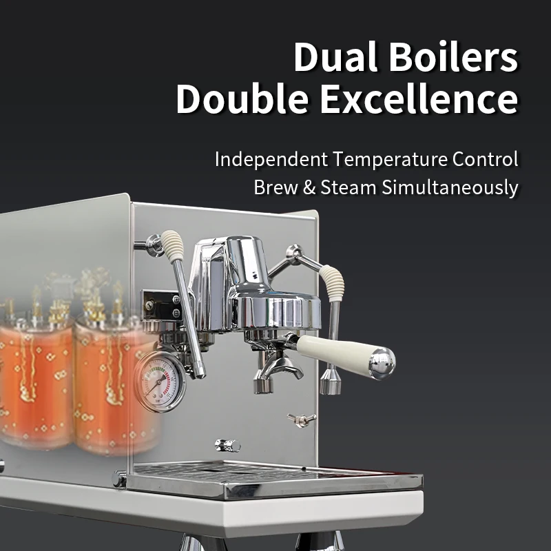 High Quality Efficient Multi Boiler One Group Semi Automatic Commercial Brazil Espresso Coffee Machine with Steamer