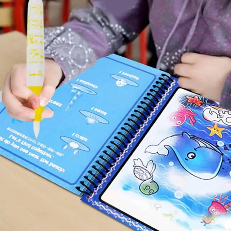 Wielokrotne użycie farb wodnych dla dzieci przenośne rysowanie edukacyjne Zabawki Zabawki Imagination and Color Recognition A2UB