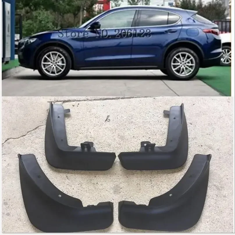 For Alfa Romeo Giulia suv  Mudguards Set Molded Car front rear Mud Flaps Fender Splash guards MudFlaps