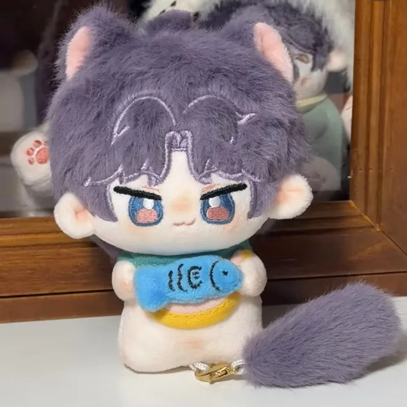 

Anime Game Love and Deepspace Cosplay Rafayel Adorable 10cm Backpack with Tail Printed Body Pendant Plush Keychain Gift