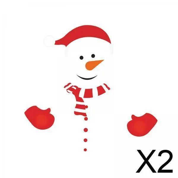 

Snowman Fridge Magnets Large DIY Cartoon Sticker Christmas Home Decoration Waterproof Wall Decal for Kitchen Office