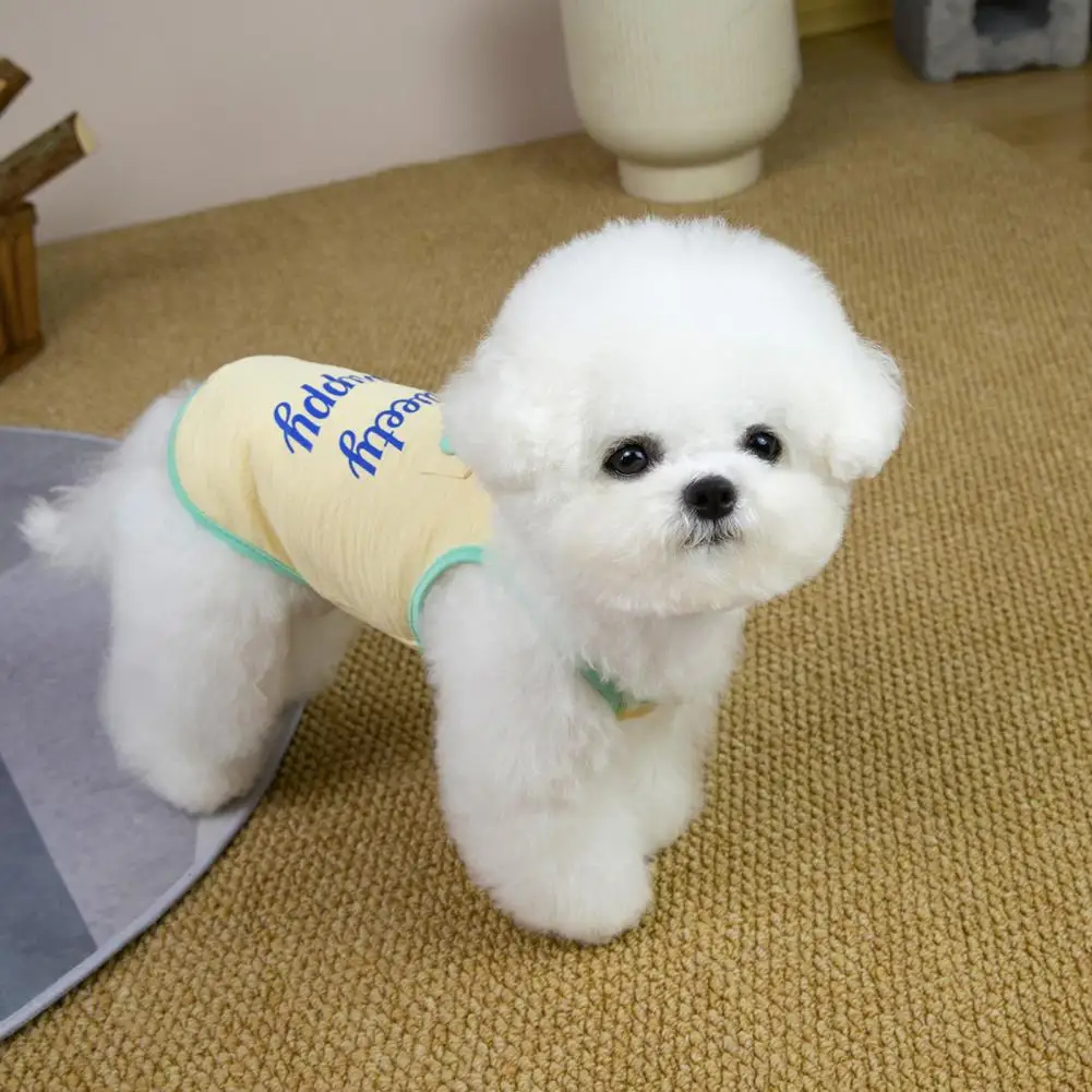 

Cool Dog Clothes Summer for Small Medium Dogs Soft Breathable Pet Outfits Cute Jumping Vest Sleeveless Puppy Clothes
