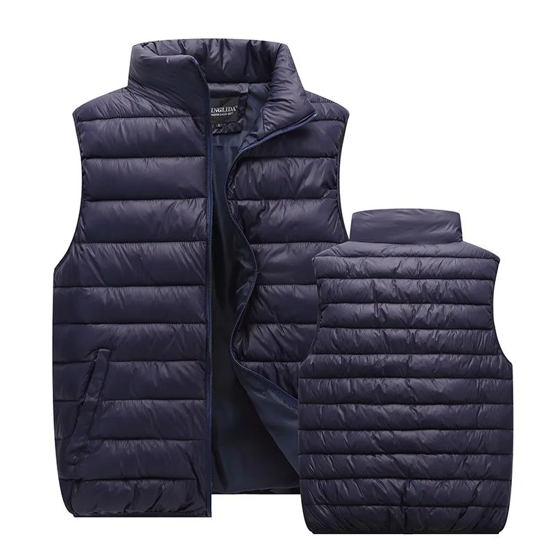 

Cotton Vest Autumn Winter Slim-fit Hooded Down Cotton Vest Down Cotton Jacket