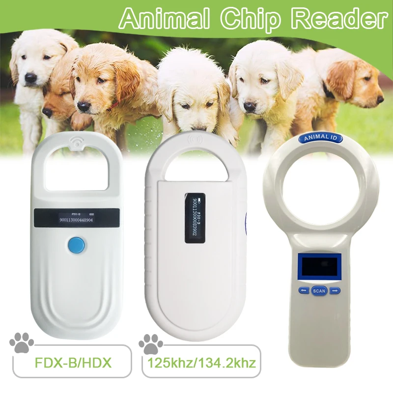 Faread 134.2khz Animal transponder rfid microchip reader for pets dog identification FDX-A ISO FDX-B pet ID chip bovine Scanner