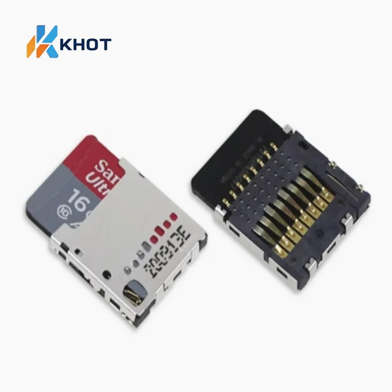 

Raspberry Pi microSD card connector, card slot, plug-in TF card holder, storage card, push-pull SD card holder