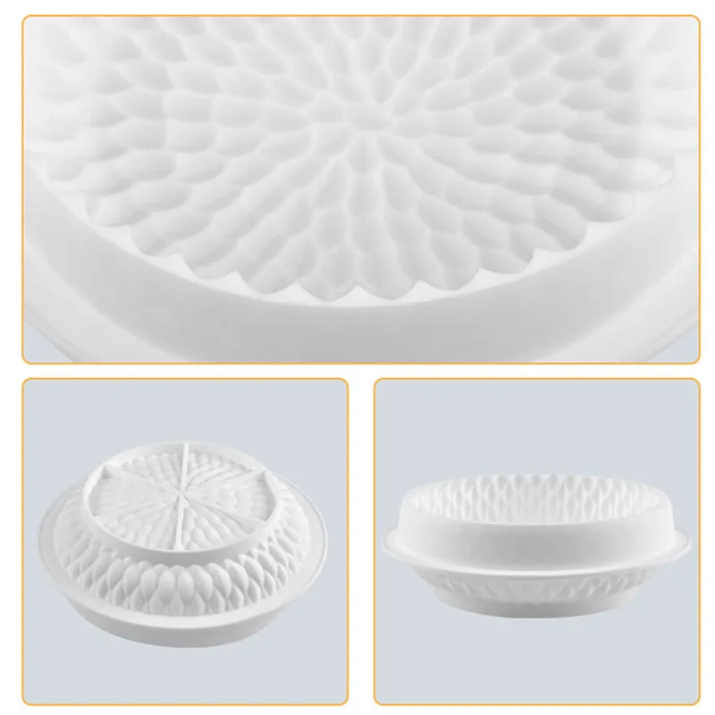 3D Round Silikone Cake Mold For Baking Mousse Desserts Bakeware Cake Decorating Tools