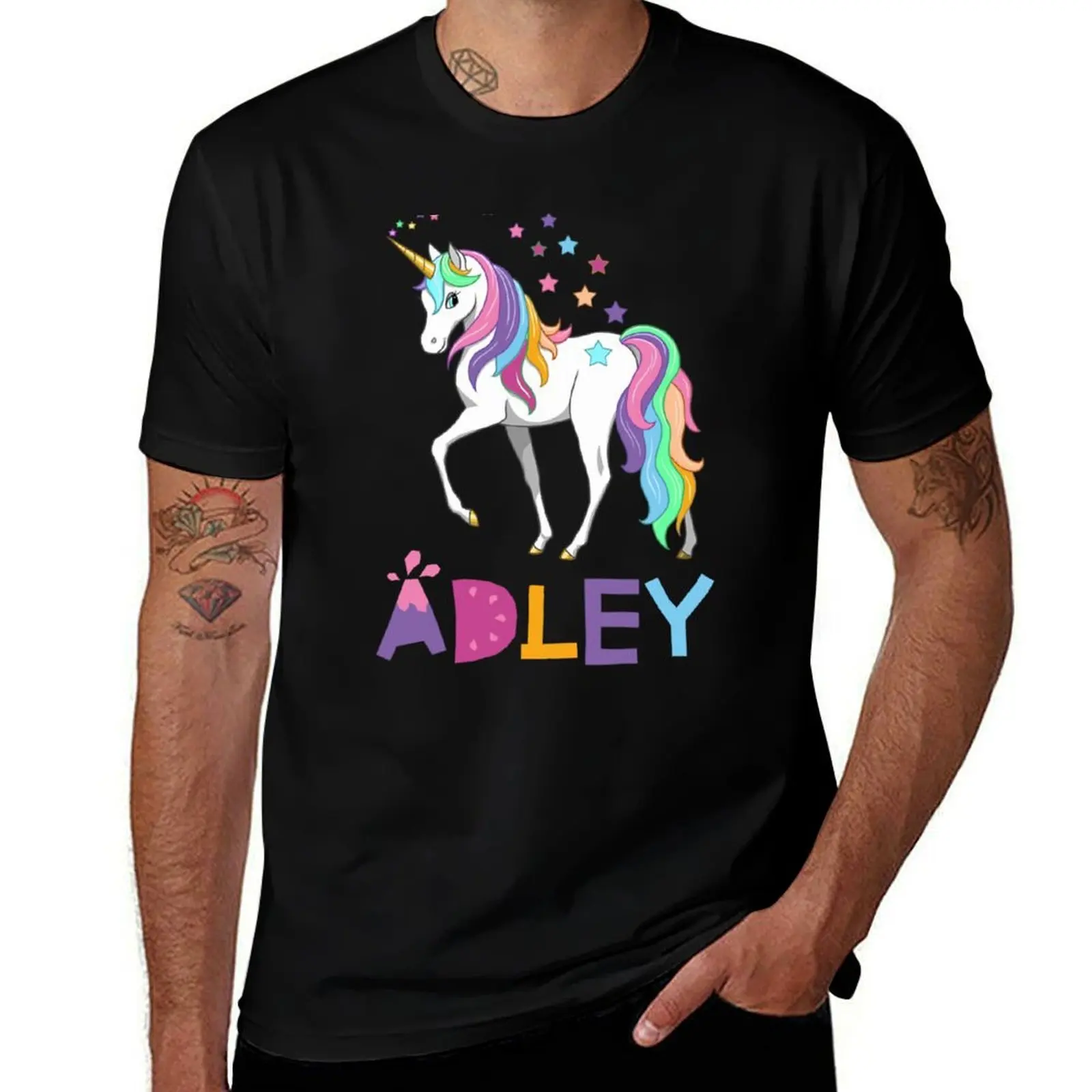 

man A t For Rainbow cotton Adley, Unicorn shirt t t shirts for Adley graphic for man - man T-Shirt shirt