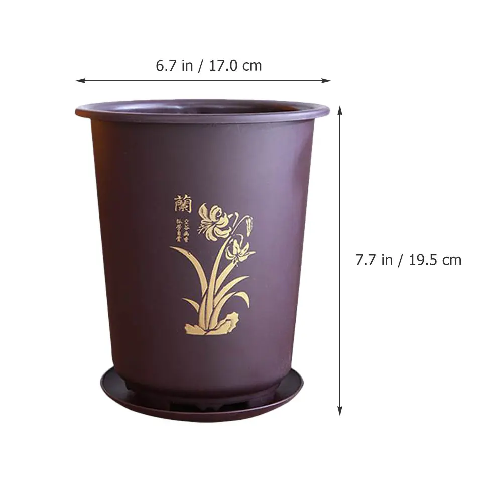 Orchid Planter Pot Plastic Flowerpot with Drain Hole for Indoor Plants Household Flower Planting Pot Orchid Flower Pots