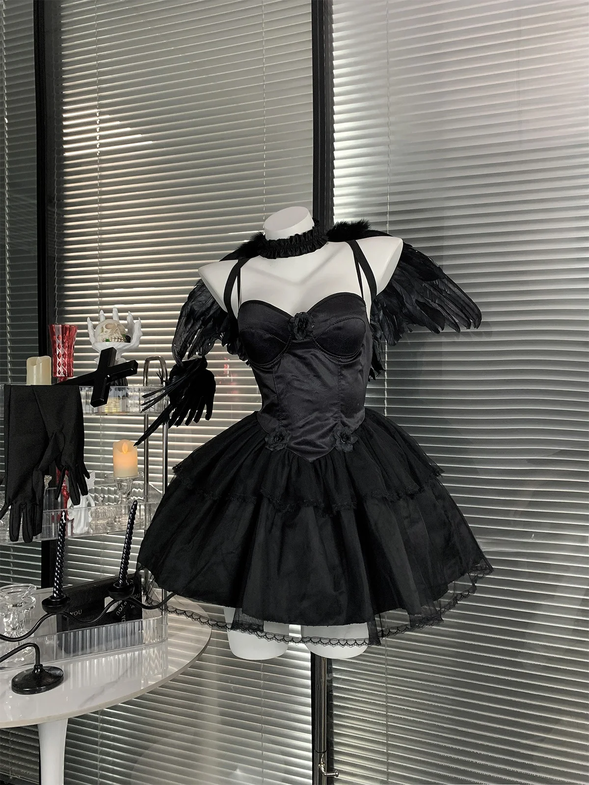 

Сексуальная готическая Лолита Dr Angel, женская субкультура для косплея, orm k, сексуальная юбка трапециевидной формы, летняя молодежная V-Ne ort Sve Hig...