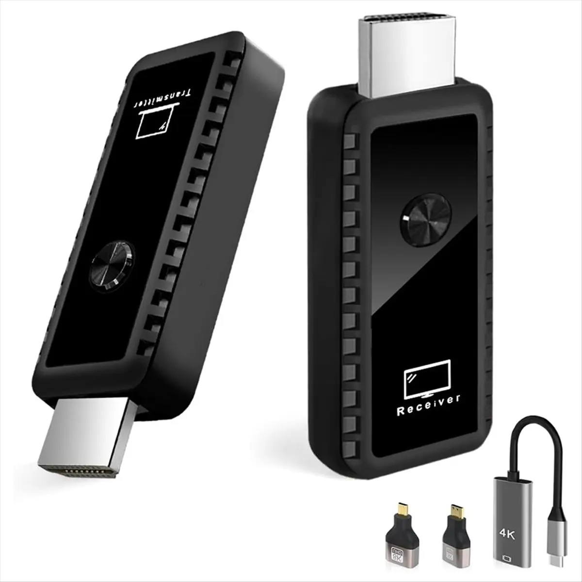 SCLS Wireless -Compatible Transmitter and Receiver 100ft/30m, 4K Decode 1080P Output 2.4G/5G Plug&Play