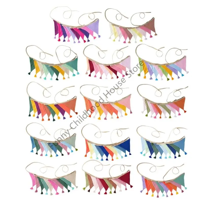 

D0LA Хлопковые креповые кисточки для баньки детской детская комната настенные украшения вечеринки