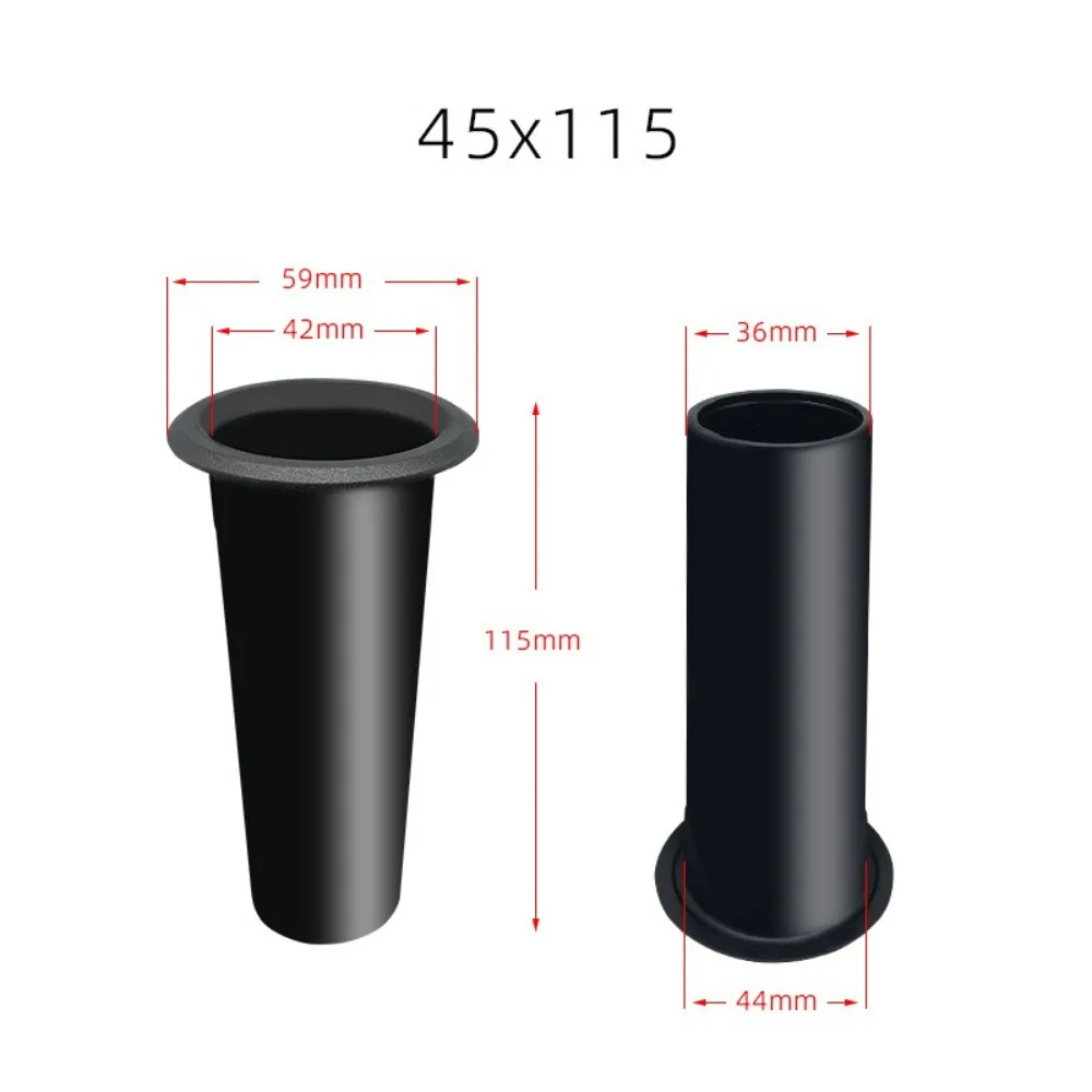 Speaker Vent Accessories Plastic Bass Reflex Tube Black DIY Speaker Pilot Hole Outlet Vent Pipe