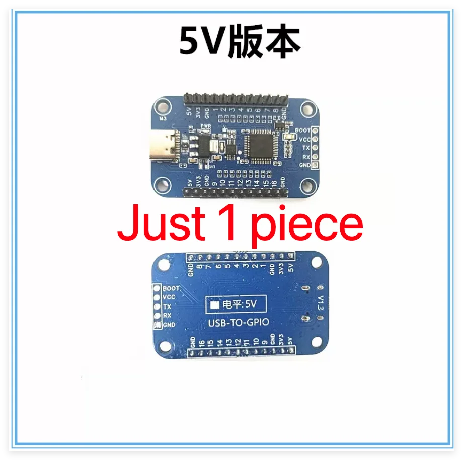 USB to 16-channel GPIO output / Input PWM Serial port to 16-channel GPIO 3.3V / 5V level