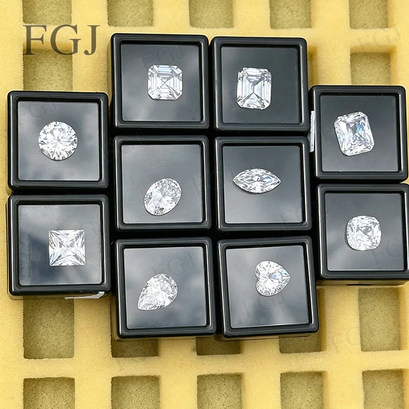 0,5ct-5ct Lose Weiße Kubische Zirkonia Steine 10 Verschiedene Schliffe 5A Qualität CZ Edelstein-Set für Schmuckherstellung Ring Halskette Großhandelspreis – Detail 5
